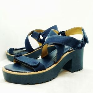 Vintage Zara Trafaluc Platform Sandals Sz 40